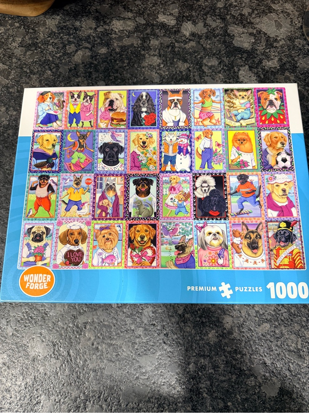 Wonder Forge Dandy Dogs 1000 Piece Jigsaw Puzzle 1000-Piece Dog Puzzle